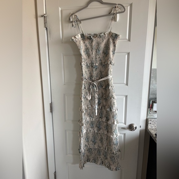 V. Chapman Lily Floral Midi Dress - Picture 2 of 5